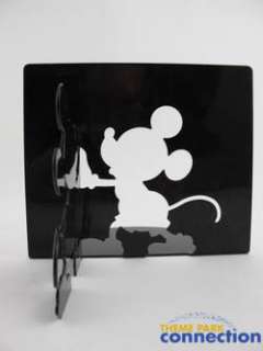   Mickey & Minnie Mouse Metal Silhouette Bookends Figure Set  