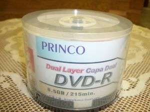 90 PRINCO DUAL LAYER DVD DVD R SILVER TOP 8.5GB 215MIN  