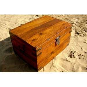  Solid Wood Storage Box Trunk Coffee Table: Home & Kitchen
