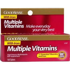  Good Sense Multiple Vitamins + Iron Tablets Case Pack 12 