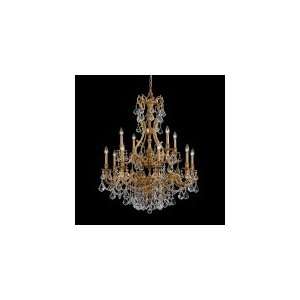  5149 AG GTS Yorkshire 8 + 4 Light Chandelier Aged Brass With Golden 
