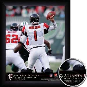  Atlanta Falcons Personalized NFL Action QB Framed Print 