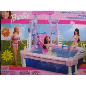  Barbie Fabulous Fountain Pool Playset (2002) Toys & Games