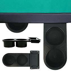 Retractable 2 Cup Plastic Cupholder   Under Table Mount  