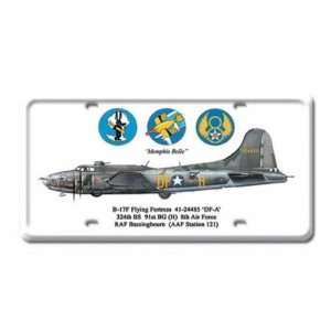  B 17 Jet Air Force Plane Metal License Plate Sign: Home 
