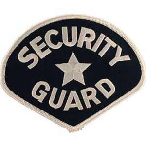  Security Guard Black & White Patch 4 3/4 Patio, Lawn 