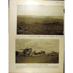  1915 Champagne Battle Field Battery Massiges Ww1 War