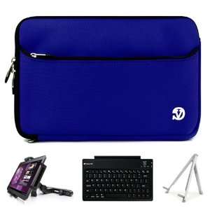 Magic Blue Neoprene Sleeve Carrying Case Cover for Archos 101 G9 Turbo 