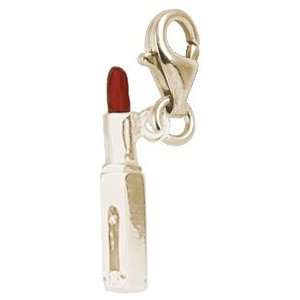  Rembrandt Charms Lipstick Charm with Lobster Clasp, 10K 