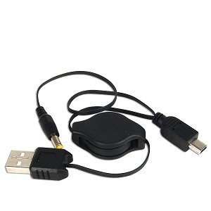  Retractable USB to PSP Link/Power Cable: Video Games