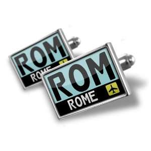  Cufflinks Airport code ROM / Rome country: Italy   Hand 