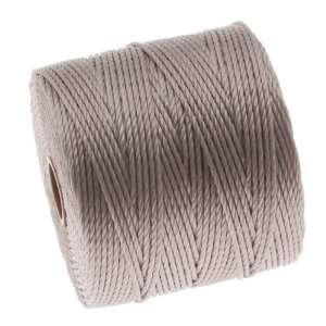  BeadSmith Super Lon Cord   Size #18 Twisted Nylon   Silver 