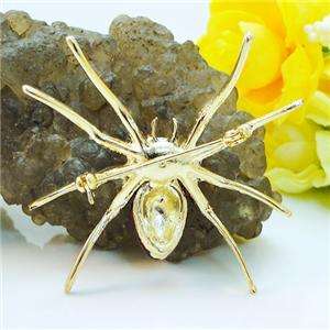 Fashion Spider Insect Brooch Pin Red Swarovski Crystal  
