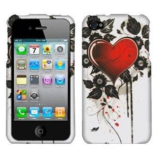   Snap on Protector Hard Case Image Cover Artistic Red Flowers Design