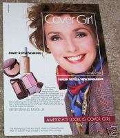 1989 ad Cover Girl make up cosmetics   JENNIFER ONEILL  
