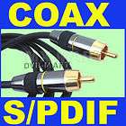 COAXIAL S/PDIF DIGITAL AUDIO RCA CABLE SPDIF 75OHM DVD