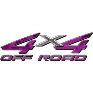  Full Color 4x4 Offroad Truck Decals in Purple Automotive