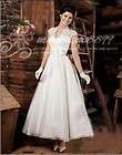   Noble Cute Lace White/ivory Wedding Dress Bride Prom Ball Gowns Size