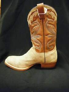 Ladies Stetson Roughout and Smooth Leather Cowboy Boots  