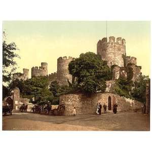   Reprint of Castle entrance, Conway i.e. Conwy, Wales