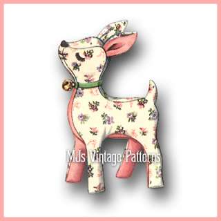 Stuffed Animal Pattern: Deer, Dog, Horse, Chick & Duck  