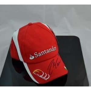 Felipe Massa Santander Ferrari F1 Hand SIGNED Cap Hat F1 