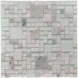   Versailles Ming Glass/Stone Mosaic Tile (Pack of 10)  Overstock