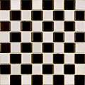   in Checker 1 3/8 in Black and White Porcelain Mosaic Tile (Pack of 10