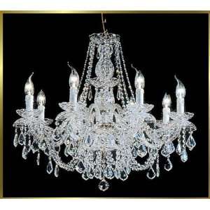 Traditional Chandelier, TEMP 8L, 8 lights, Silver, 29 wide X 25 high