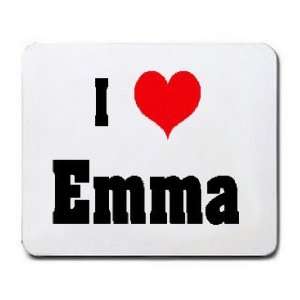 I Love/Heart Emma Mousepad