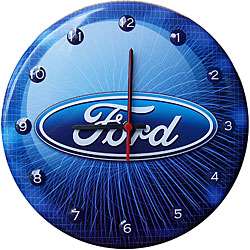 Ford Logo Nostalgic Tin Clock  Overstock
