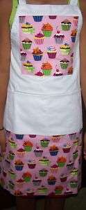 Pink Cupcakes Bakery Professional Kitchen Apron NEW  