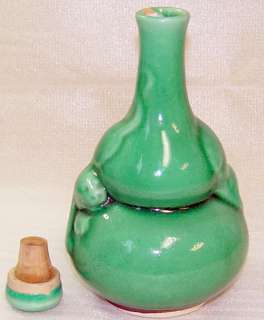 Vintage Ceramic Snake Panther Wine Bottle Decanter  