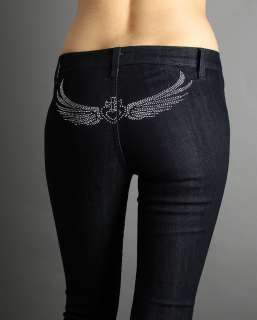 Wing Studs Juniors Designer Super Skinny Jeans Jeggings  