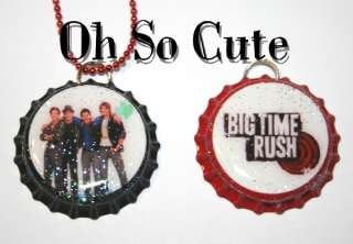 OhSoCute Big Time Rush Pendent Bottle Cap Necklace Set  