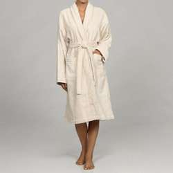 Unisex Ecru Rayon from Bamboo Spa Bath Robe  Overstock