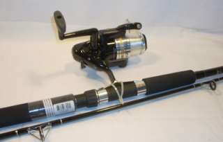 Okuma 2pc 8 Black Fin Chaser Rod Reel Combo Medium Fishing Pole 