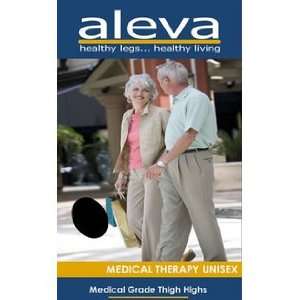 Aleva Medical Therapy 30 40 Mmhg Unisex Open Toe Thigh Highs   X Large