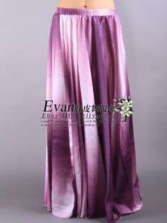 belly dance Costume Silk 360°rolling skirt 4Colors IN  