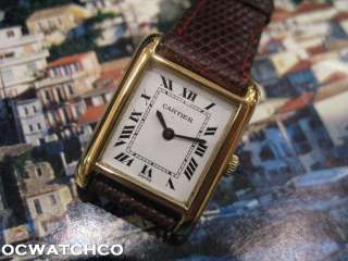 Stunning Vintage 1960s Ladies Cartier Manual Wind Original Strap and 