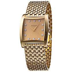 Wittnauer Mens Metropolitan Goldplated Watch  