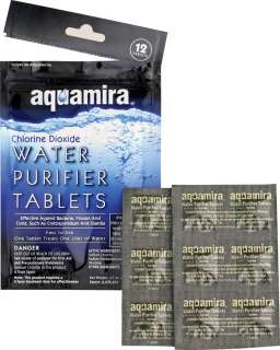 MCNETT Aquamira Chlorine Dioxide Water Treatment Tablets KIll Bacteria 