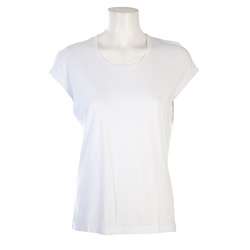 Ojai Clothing Womens White Cap sleeve T shirt  