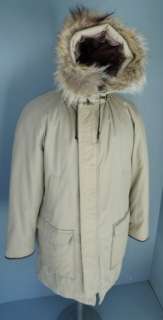 DOWN Fill EXPEDITION ★ Survival SNOW FUR COAT Parka 38  