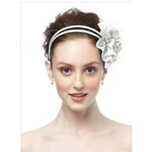  White Chiffon Flower Pin/Headpiece Beauty