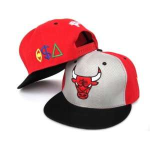 NBA TISA Hats Chicago Bulls White Red:  Sports & Outdoors