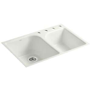 Kohler K 5931 4 NY Executive Chef Tile In Kitchen Sink with Four Hole 