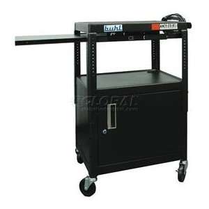  Buhl Audio Visual Cabinet Cart With One Side Pull Out 