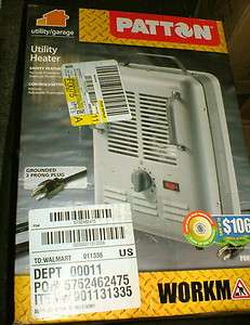 Patton / Workman Utility Heater #PUH682  