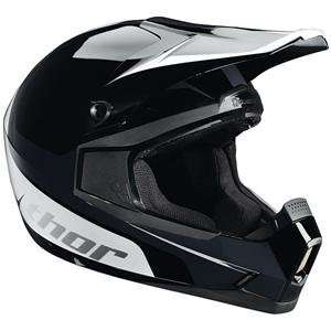   Thor Motocross Quadrant Bio Helmet   X Large/Black/White: Automotive